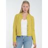 Lederjacke JAGGER & EVANS "42021260" Gr. M, gelb (yellow) Damen Jacken Lederjacken