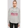 Kapuzenpullover F4NT4STIC "Queen of Poker" Gr. XL, grau (grey) Damen Pullover Kapuzenpullover