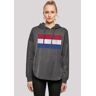 Kapuzenpullover F4NT4STIC "Niederlande Flagge distressed" Gr. XL, grau (charcoal) Damen Pullover Kapuzenpullover