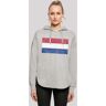 Kapuzenpullover F4NT4STIC "Niederlande Flagge distressed" Gr. S, grau (grey) Damen Pullover Kapuzenpullover