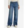 Weite Jeans G-STAR RAW "Jeans Judee Straight" Gr. 26, Länge 30, blau (faded harbor) Damen Jeans Weite