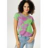 Blusenshirt ANISTON SELECTED Gr. 40, bunt (grün, lila, hellblau) Damen Shirts Blusenshirts Bestseller