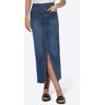 Jeansrock HEINE Gr. 40, blau (blue, stone, washed) Damen Röcke Lange Bestseller