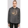 Kapuzenpullover F4NT4STIC "Harry Potter Hogwarts Moon" Gr. XS, grau (charcoal) Damen Pullover Kapuzenpullover