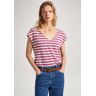 T-Shirt PEPE JEANS "T-Shirts KHLOE" Gr. XS, rosa (english rose) Damen Shirts V-Shirts