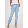 Stoffhose ALIFE & KICKIN "AlexisAK DNM Pants Damen Jeanshose, Hose" Gr. M, Normalgrößen, blau (light denim) Damen Hosen Stoffhosen