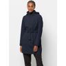 Regenmantel JACK WOLFSKIN "NORDEN PORT COAT W" Gr. M (38/40), blau (night, blue) Damen Mäntel Übergangsmäntel