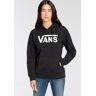 Kapuzensweatshirt VANS "CLASSIC V BFF HOODIE CLASSIC" Gr. XXL (44), schwarz (black) Damen Sweatshirts mit Logodruck