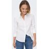 Klassische Bluse ONLY "ONLFRIDA L/S SHIRT" Gr. XS, weiß (white) Damen Blusen langarm