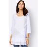 3/4-Arm-Shirt INSPIRATIONEN "Shirt" Gr. 54, weiß Damen Shirts Jersey