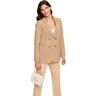 Jackenblazer ASHLEY BROOKE BY HEINE Gr. 42, beige (camelfarben) Damen Blazer