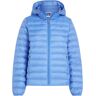 Steppjacke TOMMY HILFIGER CURVE "CRV LW PADDED GLOBAL STRIPE JKT" Gr. 46, blau (blue spell) Damen Jacken Steppjacken Große Größen