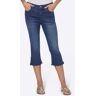 Caprijeans HEINE Gr. 44, Normalgrößen, blau (blue, stone, washed) Damen Jeans Caprihosen 3/4 Hosen