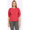 Sweatshirt HEINE Gr. 42, rot (hummer) Damen Sweatshirts