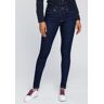 Skinny-fit-Jeans TOMMY HILFIGER "HERITAGE COMO SKINNY RW" Gr. 25, Länge 30, blau (steffie blue30) Damen Jeans Röhrenjeans