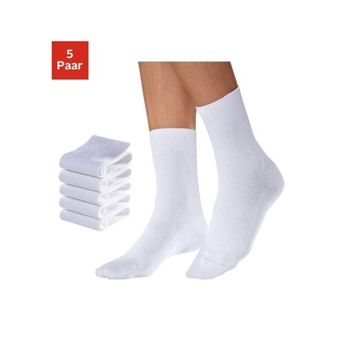 Go in Arbeitssocken, (5 Paar), für medizinische Berufe 43-44 weiß Damen Arbeitssocken Socken Strümpfe Wäsche