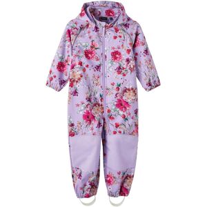 Name It Softshelloverall NAME IT "NMFALFA SUIT FLORAL 2FO NOOS" Gr. 110, N-Gr, lila (sand verbena) Mädchen Overalls