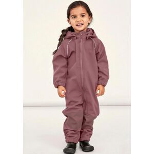Name It Softshelloverall NAME IT "NMNALFA SOFTSHELL SUIT SOLID FO NOOS" Gr. 110, N-Gr, rosa (wistful mauve) Mädchen Overalls