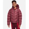 Steppjacke NIKE SPORTSWEAR "K NSW SYNFL HD JKT AOP" Gr. L (152/158), lila (dark beetroot, white) Kinder Jacken Westen