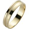 Trauring FIRETTI "Schmuck Geschenk Gold 585 Hochzeit Ehering "LIEBE"" Fingerringe Gr. 17,5, ohne Brillant, Gelbgold 585, 5 mm, gelb (gelbgoldfarben) Trauringe