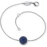 Silberarmband ENGELSRUFER "POWERFUL STONE LAPISLAZULI, ERB-LILGEM-LP" Armbänder Gr. Silber 925 (Sterlingsilber), bunt (silberfarben, blau, blau) Damen Armbänder Silber