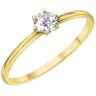 Fingerring VIVANCE "375/- Gelbgold Zirkonia" Fingerringe Gr. 054 (17,2), Gold, gelb (gelb, weiß) Damen Fingerringe