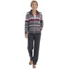 Hausanzug HAJO Gr. 18/19, bunt (anthrazit, rot) Damen Homewear-Sets Hausanzüge