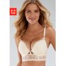 Push-up-BH LASCANA Gr. 70, Cup A, beige (cream) Damen BHs Bügel-BHs