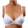 Bralette-BH PETITE FLEUR Gr. 75, Cup C, grün (mint, weiß) Damen BHs Wäsche Teenie-BH BH BH-Set Bralettes ohne Bügel aus Baumwolle mit Spitze