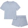 Shorty UGG "Aniyah Set" Gr. M (38), blau (blue multi heather) Damen Homewear-Sets Pyjamas