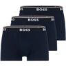 Boxer BOSS "Trunk 3P" Gr. M, blau (navy) Herren Unterhosen Boss