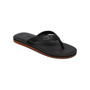 Quiksilver Sandale QUIKSILVER "Molokai Nubuck" Gr. 6(39), schwarz (solid black) Schuhe Schlappen Zehentrenner Sandalen