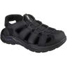 Sandale SKECHERS "VERLANDER" Gr. 45, schwarz Herren Schuhe Stoffschuhe Sommerschuh, Klettschuh, Freizeitsandale, mit Klett an der Ferse