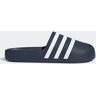 Badesandale ADIDAS ORIGINALS "ADILETTE" Gr. 43, blau (collegiate navy, cloud white, white) Schuhe Badeschuh Clog Bade-Schuhe