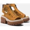 Sandale TIMBERLAND "Everleigh GLADIATOR SANDAL" Gr. 38,5 (7,5), braun (wheat nubuck) Schuhe Sandalen