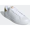 Sneaker ADIDAS ORIGINALS "STAN SMITH" Gr. 38, weiß (cloud white, cloud gold metallic) Schuhe Skaterschuh Sneaker low