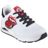 Sneaker SKECHERS "UNO - ROLLING STONES" Gr. 37, weiß (weiß kombiniert) Damen Schuhe Sneaker mit auffälligem Print, Freizeitschuh, Halbschuh, Schnürschuh