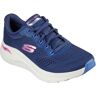 Sneaker SKECHERS "ARCH FIT 2.0-BIG LEAGUE" Gr. 38, blau (navy, rosa) Damen Schuhe Sneaker