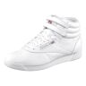 Sneaker REEBOK CLASSIC "Freestyle Hi" Gr. 37,5, weiß (int, white, silver) Schuhe Sneaker