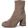 Stiefelette TAMARIS Gr. 40, grau (dunkeltaupe) Damen Schuhe Reißverschlussstiefeletten