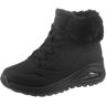 Schnürboots SKECHERS "UNO RUGGED - FALL AIR" Gr. 36, schwarz Damen Schuhe Winterboots Schnürboots Reißverschlussstiefeletten