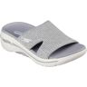 Pantolette SKECHERS "GO WALK ARCH FIT SANDAL-JOYFUL" Gr. 39, grau Damen Schuhe Pantoletten