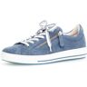 Keilsneaker GABOR "FLORENZ" Gr. 36, blau Damen Schuhe Sneaker mit Band an der Ferse, Freizeitschuh, Halbschuh, Schnürschuh