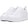 Sneaker PUMA "MAYZE WEDGE WNS" Gr. 41, weiß (puma white, ash gray) Schuhe Sneaker mit trendiger Plateausohle