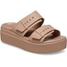 Pantolette CROCS "Brooklyn Low Wedge" Gr. 38, braun (latte) Damen Schuhe Pantoletten