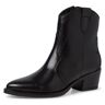 Cowboy Stiefelette TAMARIS Gr. 37, schwarz Damen Schuhe Cowboy-Stiefelette Stiefelette Cowboyboots Reißverschlussstiefeletten in spitzer Form