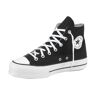 Sneaker CONVERSE "CHUCK TAYLOR ALL STAR PLATFORM CANVAS" Gr. 39, schwarz-weiß (schwarz, weiß) Schuhe Sneaker
