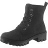 Winterboots RIEKER Gr. 41, schwarz Damen Schuhe Plateaustiefeletten