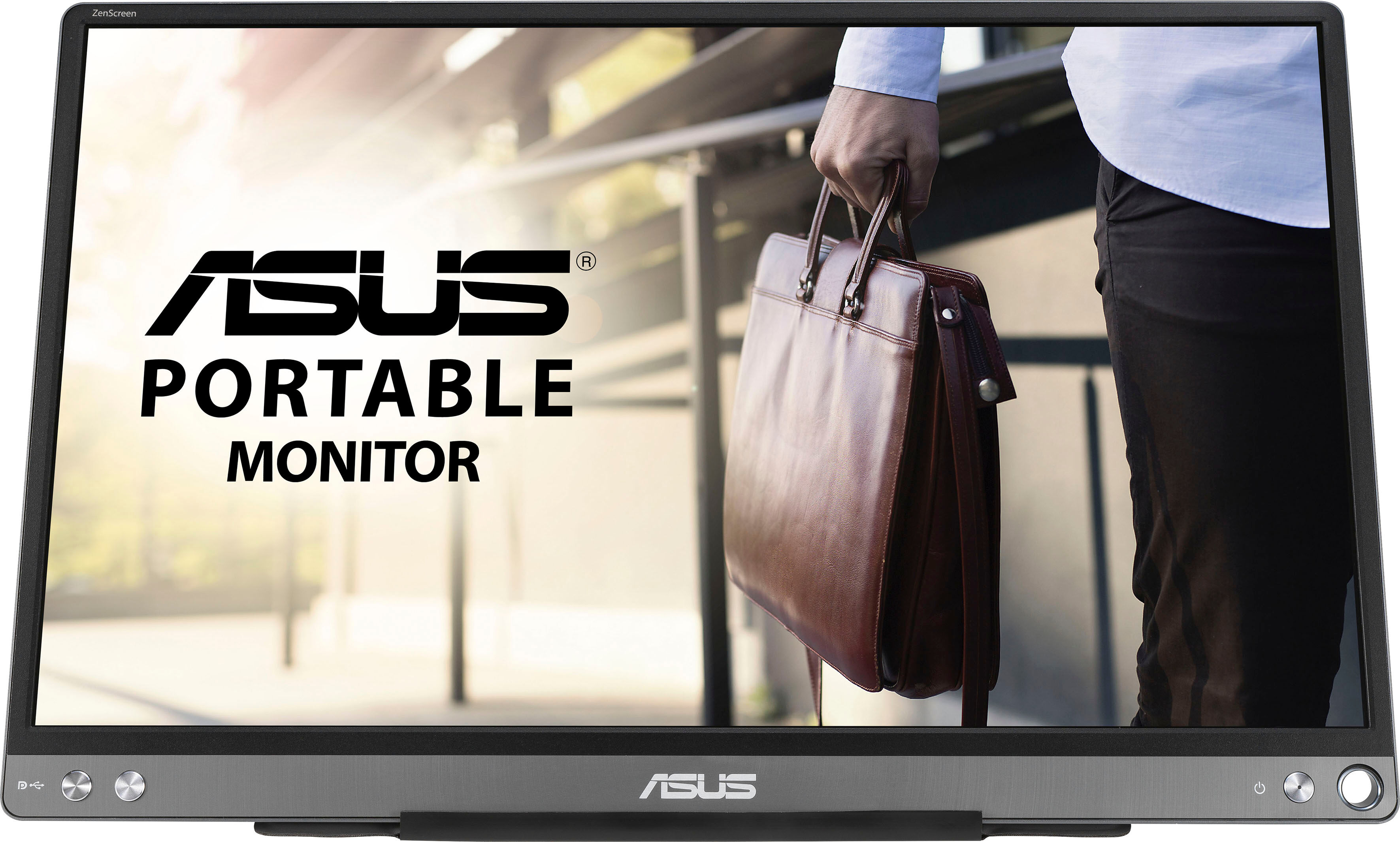 B (A bis G) ASUS Portabler Monitor "MB16ACE" Monitore grau Monitore