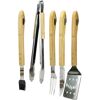 Grillbesteck-Set JIM BEAM BBQ Grillbesteck-Sets silberfarben Grillbesteck